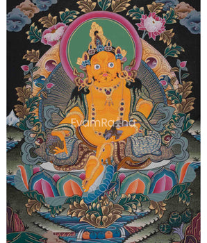 Dzambala Thangka Painting 