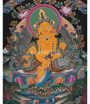 Dzambala Thangka Painting 