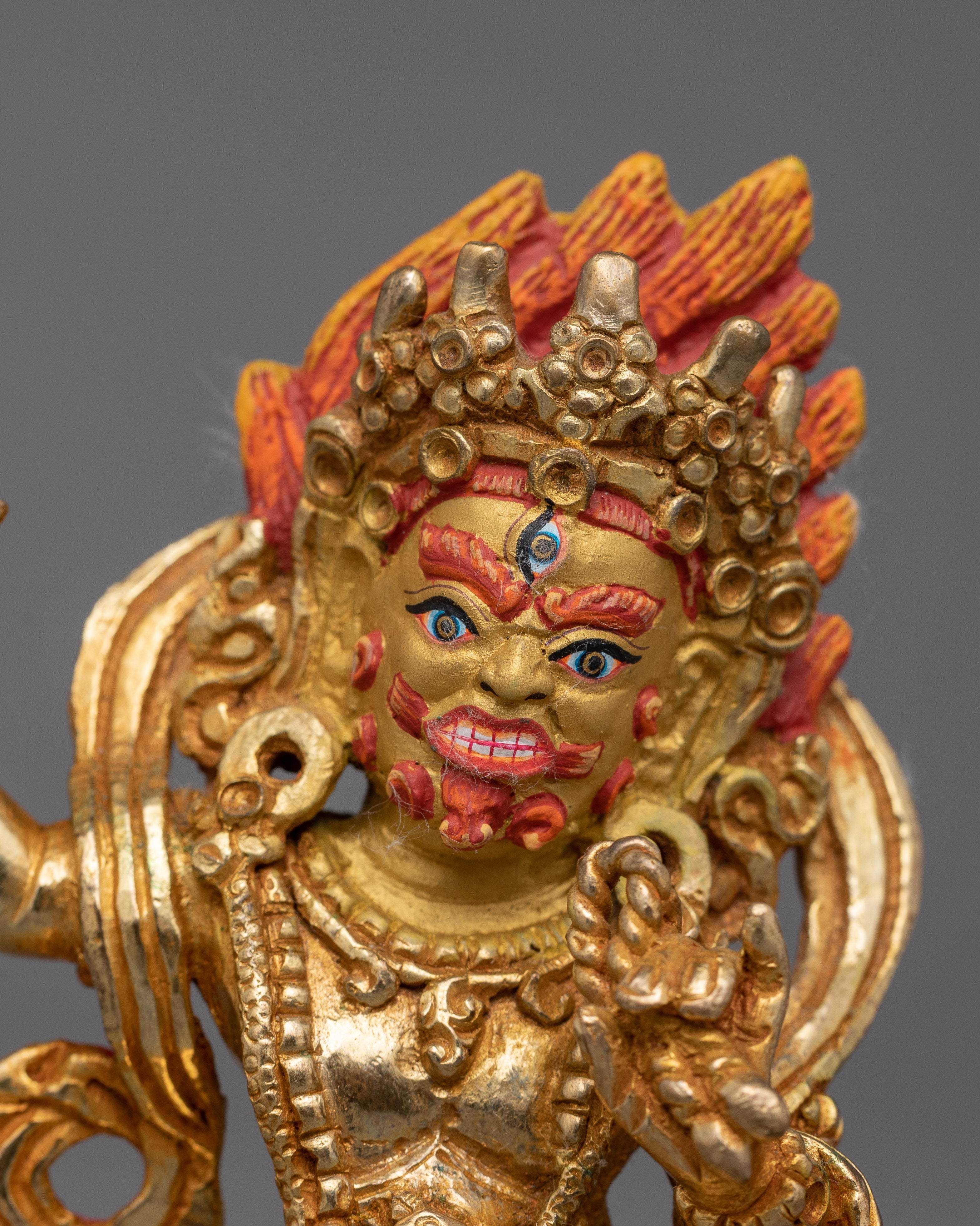 Bodhisattva Vajrapani Dharma Protector Sculpture | Guardian of Buddhist Dharma
