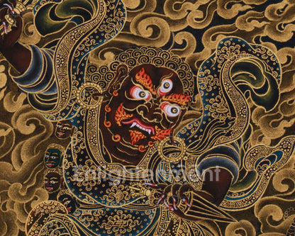 Guru Dorje Drolo Thangka | Fierce Protector for Removing Obstacles | Sacred Art