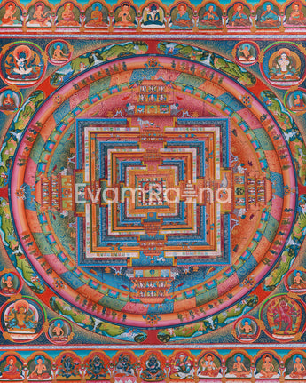 Sacred Chakrasamvara Mandala Canvas Print