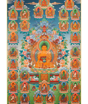 35 Buddhas Thangka