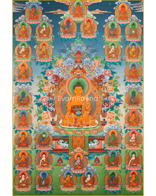 35 Buddhas Thangka