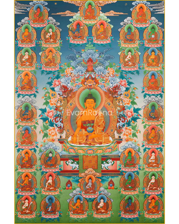 35 Buddhas Thangka