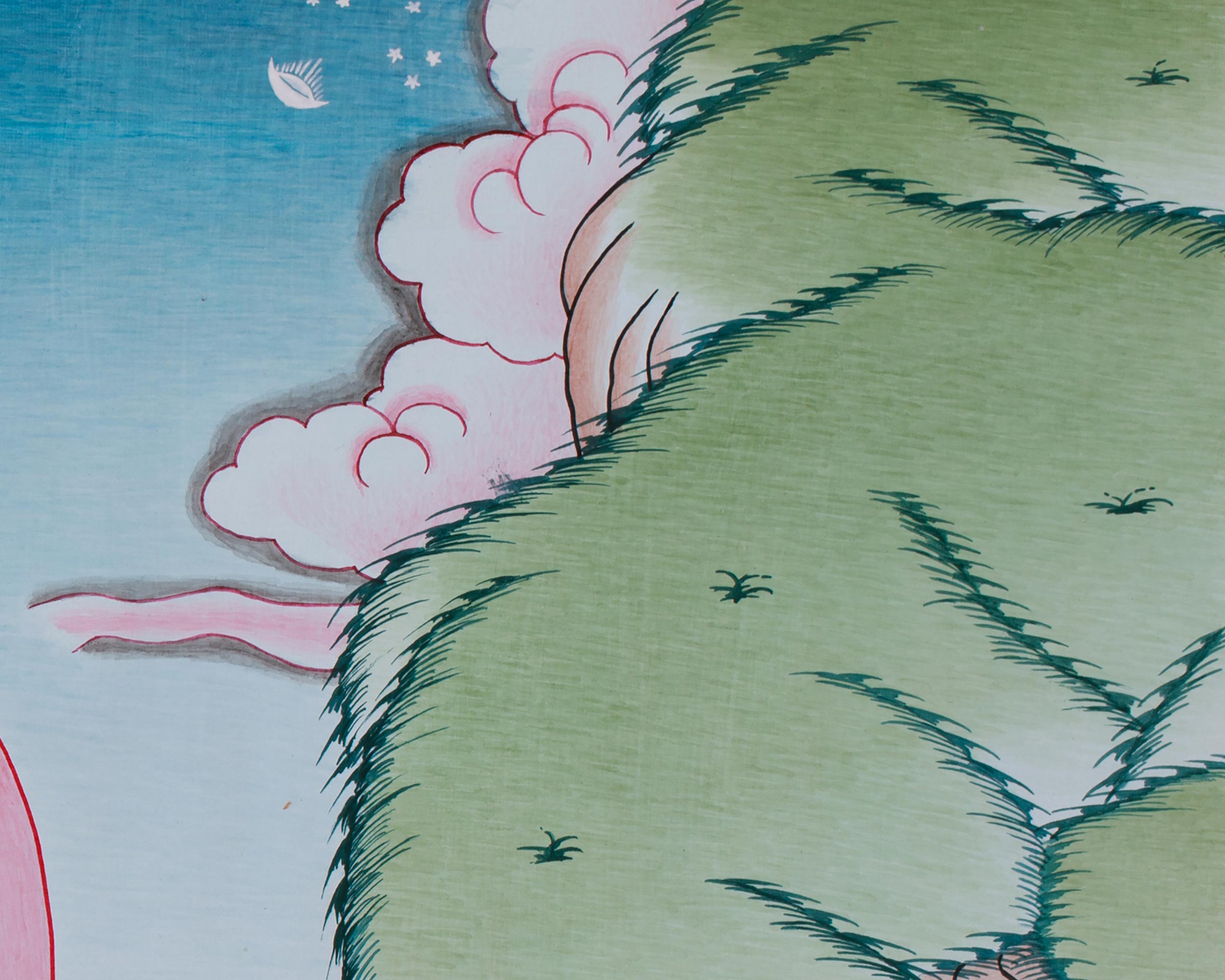 Peaceful Manjushri Thangka | Deity of Knowledge and Insight | Awakened Intelligence