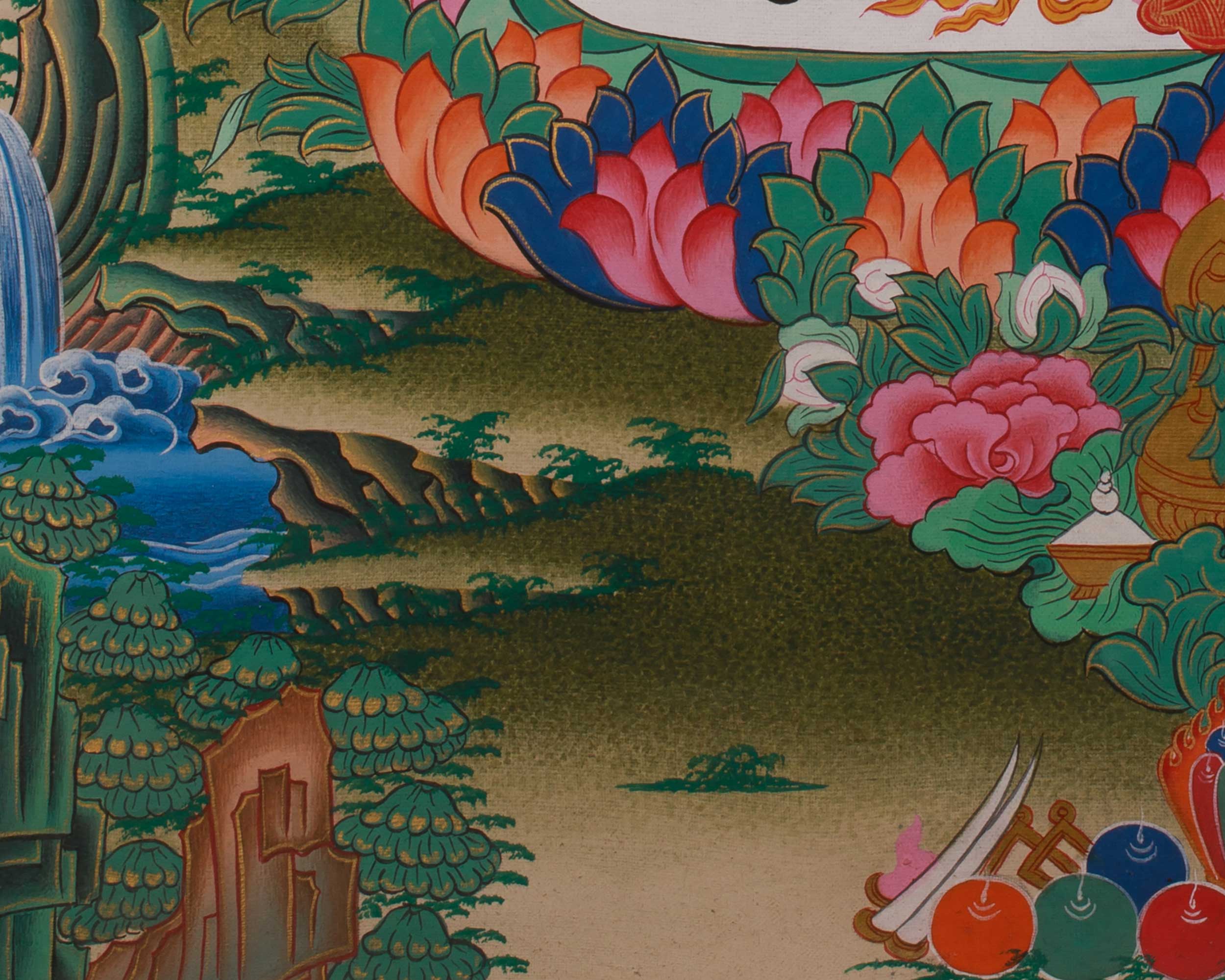 Traditional Thangka of Namgyalma | Buddhist Deity of Longevity