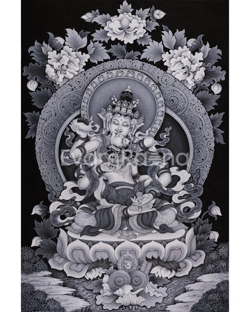 Vajrasattva with Consort Paubha Art