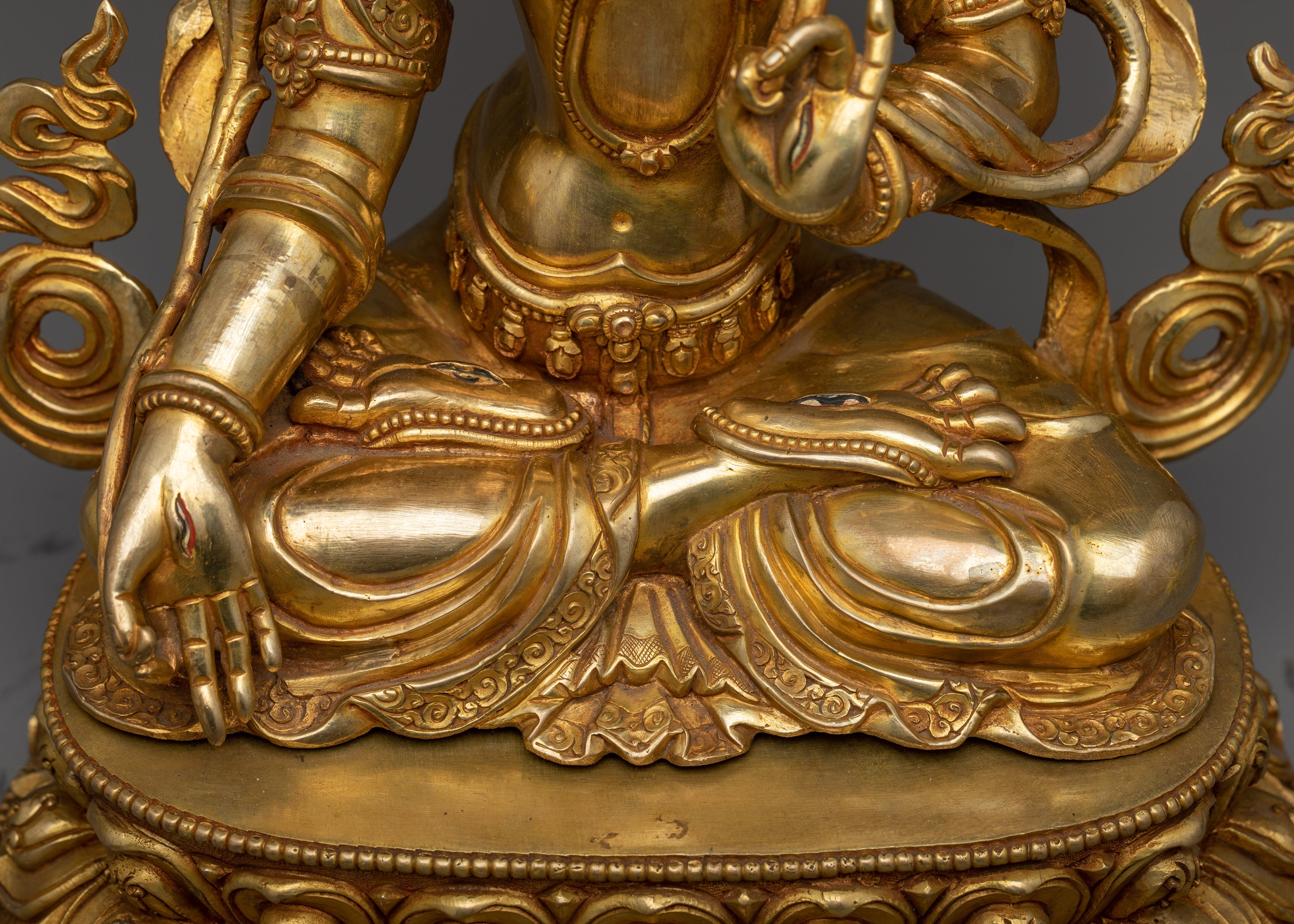 Divine White Tara Deity Statue | Himalayan Handcrafted Art to Embellish Your Sacred Space