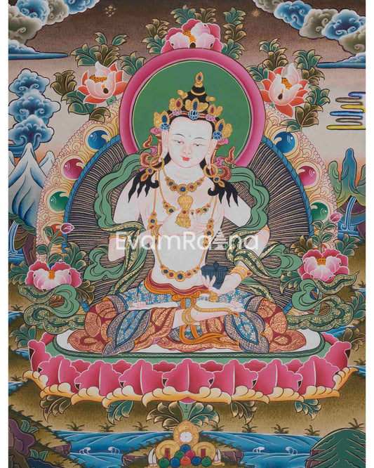 Vajrasattva Shakti Thangka