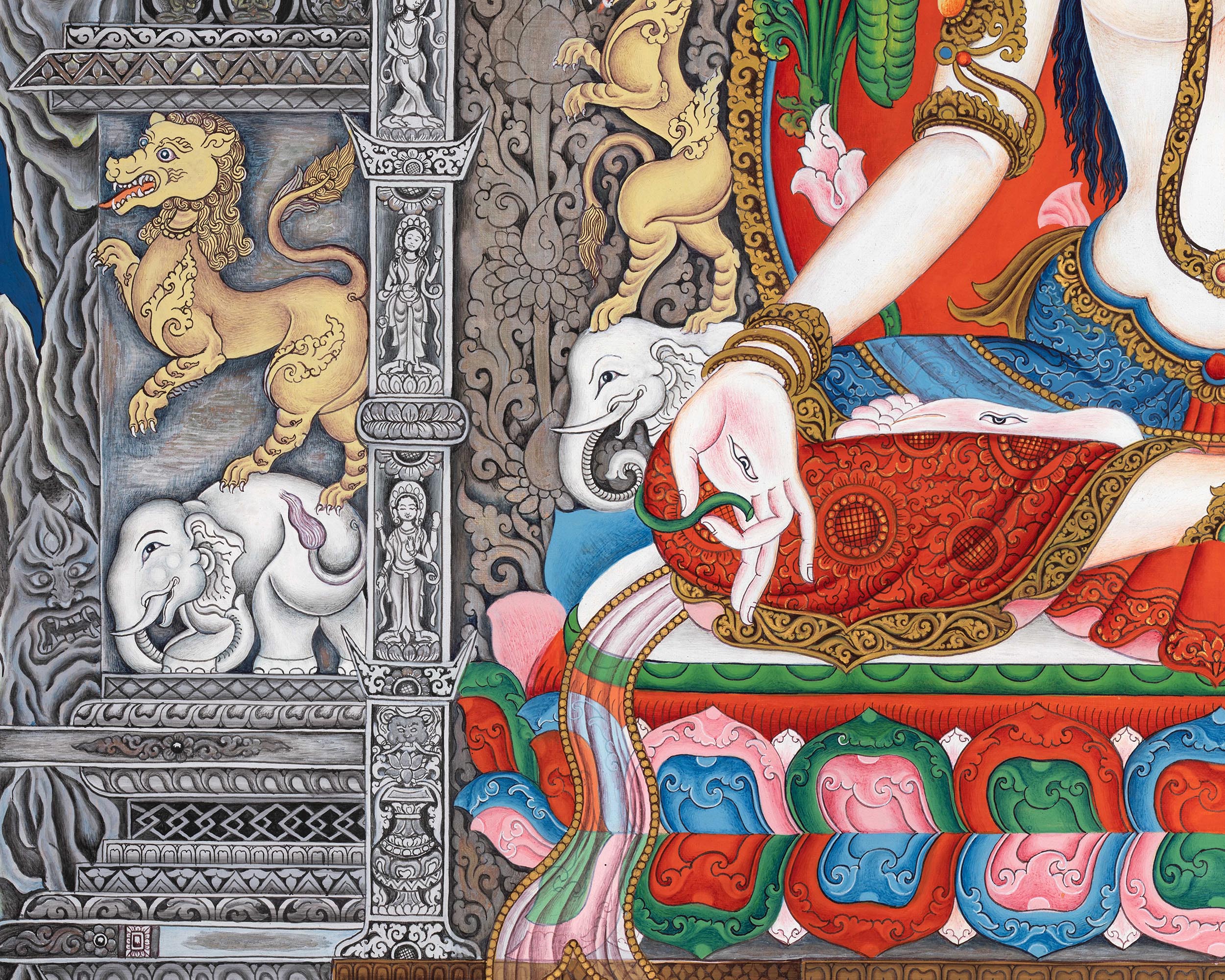 White Tara's Blessings In Thangka | Evoke Healing and Compassion with Divine Art | Your Path to Inner Peace