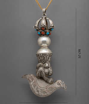 Tibetan Kartika Knife Locket | Buddhist Protective Pendant