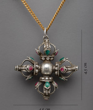 Double Vajra Necklace  | Handmade Locket from Nepal