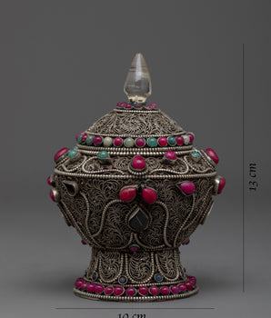 Sacred Dhupur Rice Pot | Tibetan Art Work