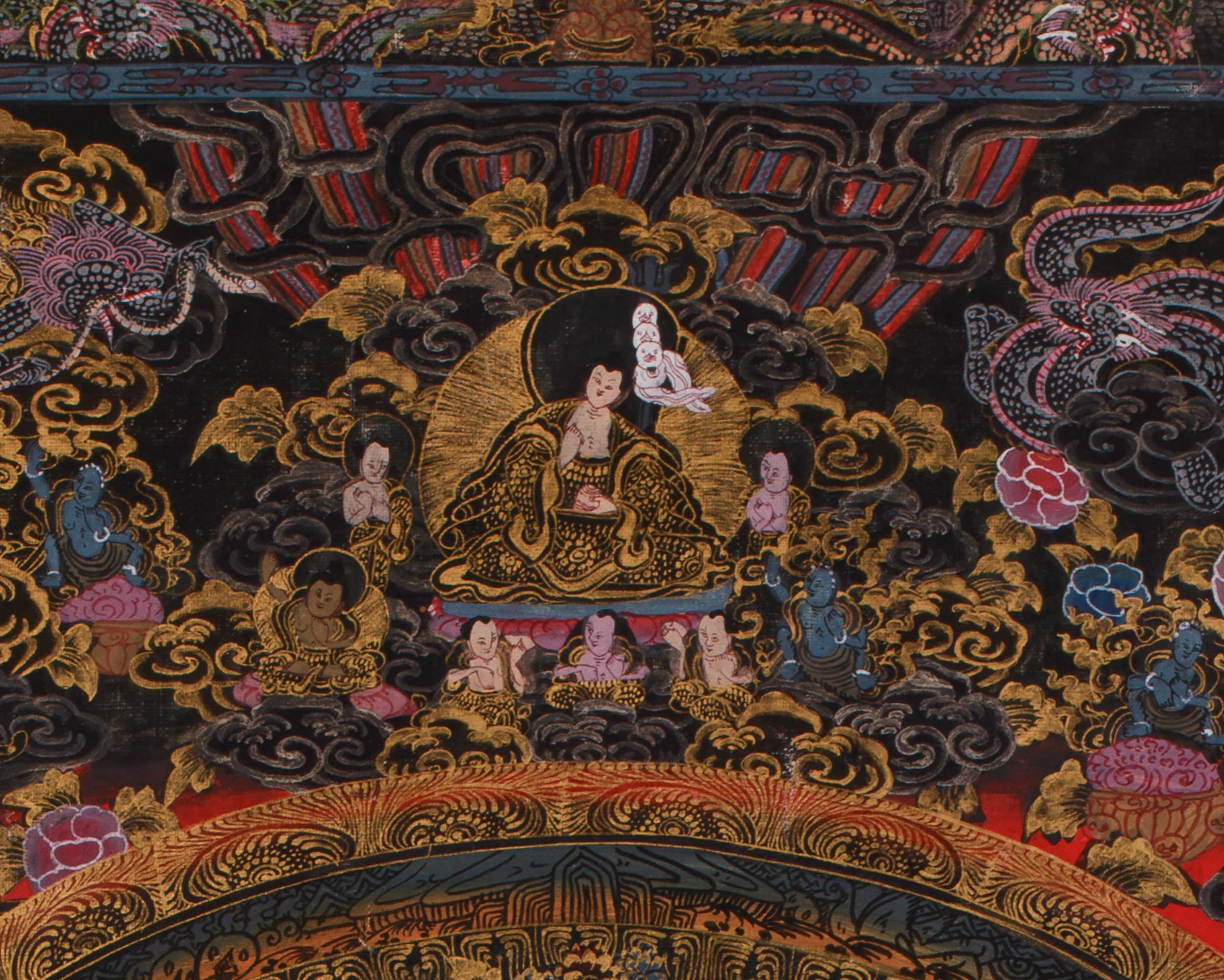 Tibetan deity Mandala Art | Symbolized Protection, Healing, and Spiritual Blessings