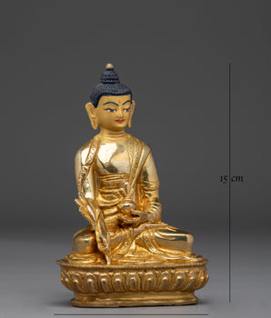 Golden Statue of Medicine Buddha