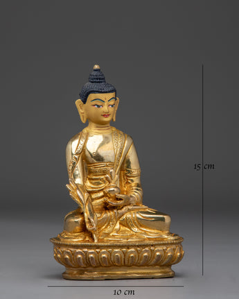 Golden Statue of Medicine Buddha