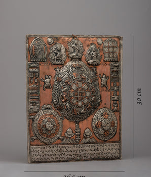 Wheel Of Life With Others Metal Thanka | Spiritual and Decorative Art