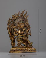 Vajrakilaya Antique Finished Statue 