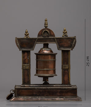 Sacred Single Prayer Wheel | Infuse Your Space with Spiritual Energy