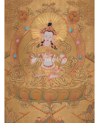 24K Gold Vajrasattva Thangka 