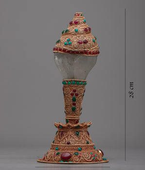 Silver Sankha Shankha for Religious Ceremonies | Symbolize Purity and Divinity