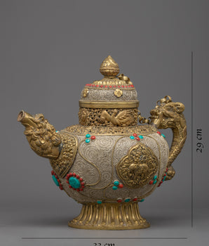 Large Buddhist Tea Pot | Zen-inspired Serenity for Your Tea Rituals