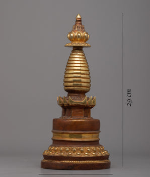 Kadampa Stupa Statue | Elevate Your Meditation and Devotion