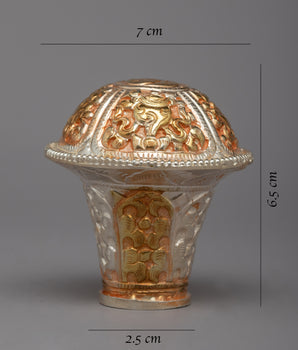 Thangka Stick Cap | Traditional Buddhist Art