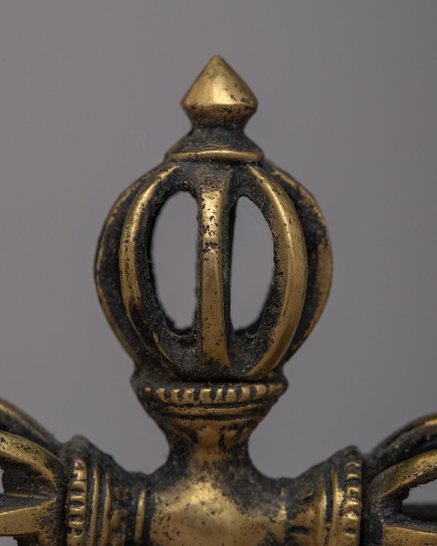 Double Vajra Brass | Handcrafted Visvavajra for Rituals & Spiritual Decor