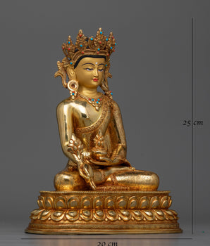 Crown Medicine Buddha Sculpture