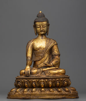 13.7" Antique Shakyamuni Buddha Statue