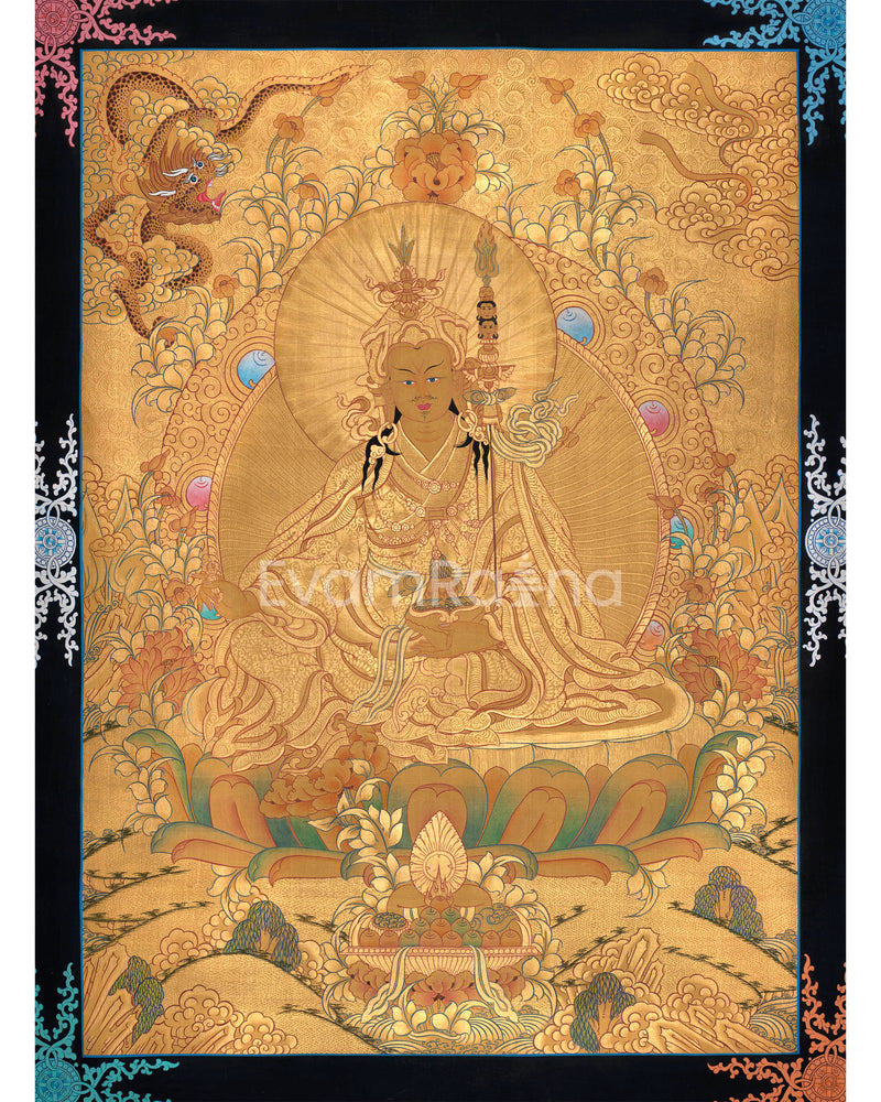 Padmasambhava Thangka Painting | Lotus Born Master of Buddhism