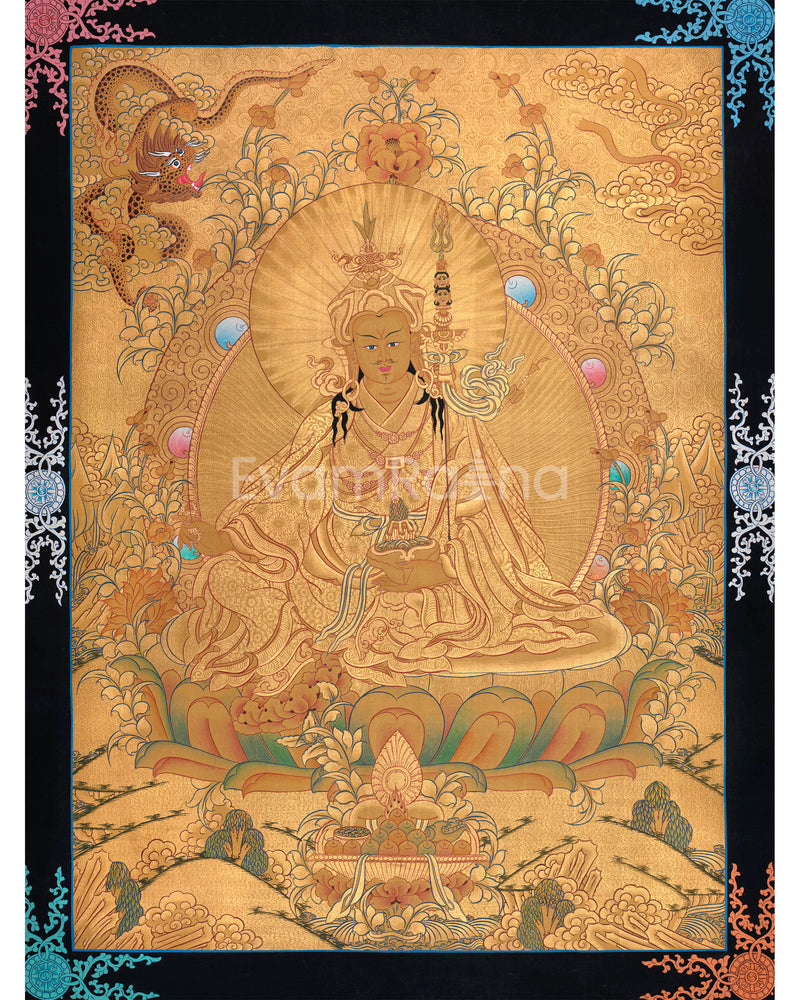 Padmasambhava Thangka Painting | Lotus Born Master of Buddhism