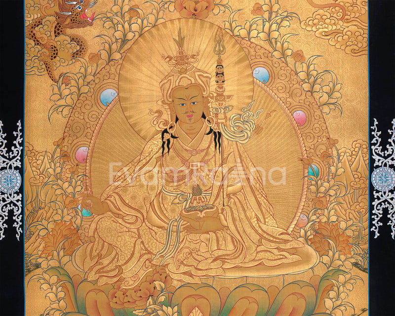 Padmasambhava Thangka Painting | Lotus Born Master of Buddhism