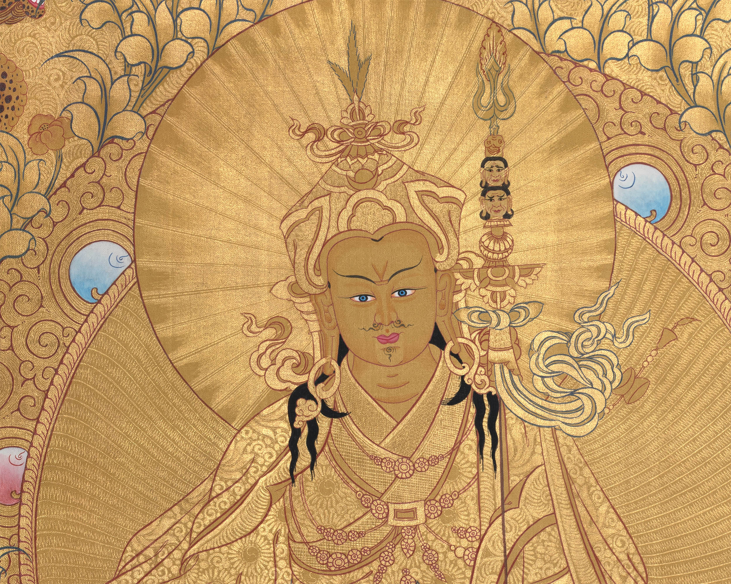 Padmasambhava Thangka Painting | Lotus Born Master of Buddhism