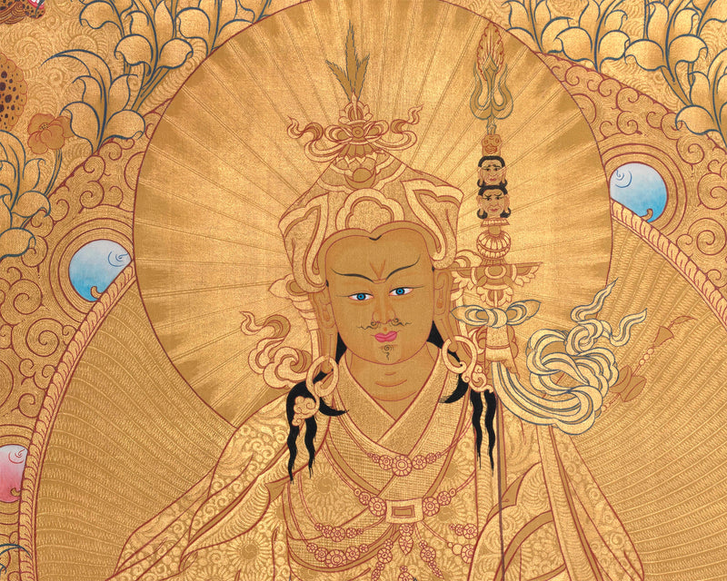 Padmasambhava Thangka Painting | Lotus Born Master of Buddhism