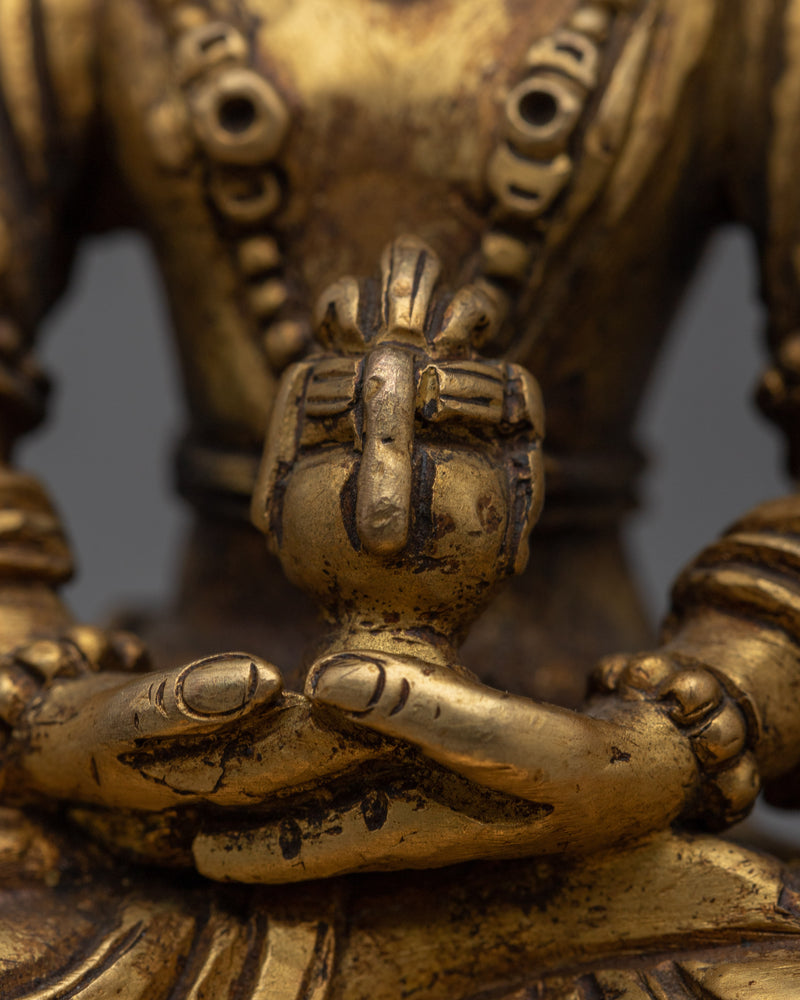 Amitayus Sculpture | Tibetan Buddha Idol for Peace, Meditation & Protection