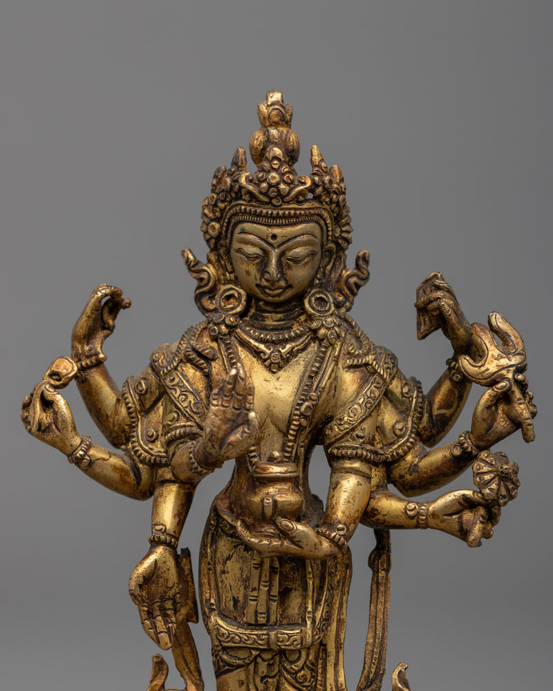 Vasudhara Goddess Statue | Traditional Tibetan Style Buddhist Statue