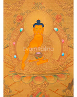 Original Hand-Painted 24K Gold Shakyamuni Buddha