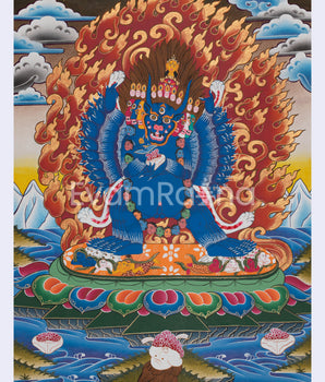 Yamantaka Yidam Thangka Painting