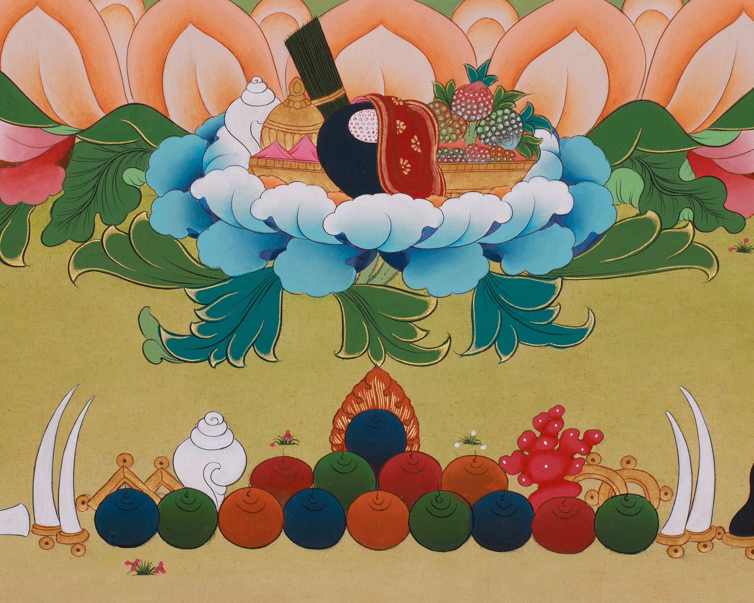 Vajrasattva Purification Deity Art | Tibetan Protector | Buddhist Artwork