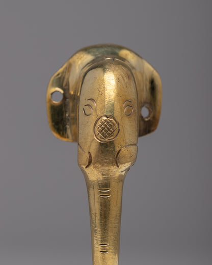 Elephant Brass Shower Door Handle | Experience Luxury and Exotic Charm in Your Doors