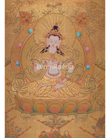 24K Gold Vajrasattva Thangka 