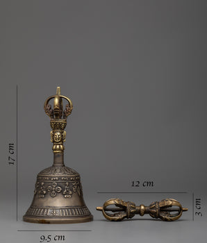 Vajra Bell and Dorje Set | Traditional Tibetan Ritual Tools