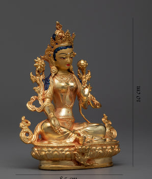 Small Green Tara Statue | Swift Liberator