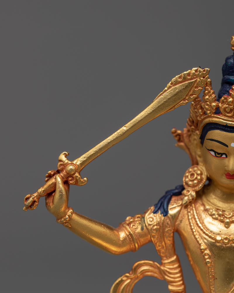 Mini Manjushri Figurine | Beacon of Transcendent Wisdom