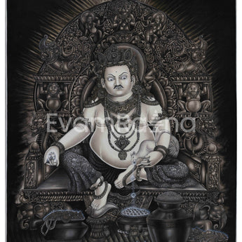 Majestic Lord Kubera Canvas Print