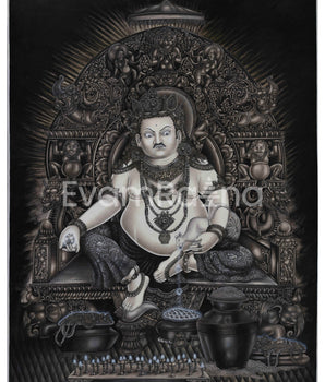 Majestic Lord Kubera Canvas Print