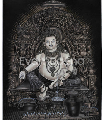 Majestic Lord Kubera Canvas Print
