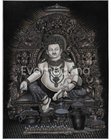 Majestic Lord Kubera Canvas Print